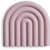 Mushie Silikon Beißspielzeug Rainbow Mauve