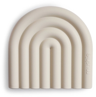 Mushie Silikon Beißspielzeug Rainbow Shifting Sand