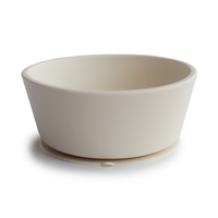 Mushie Silikon Schüssel mit Saugring ivory