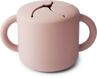 Mushie Silikon Snackbecher blush