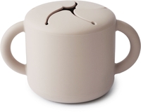 Mushie Silikon Snackbecher ivory
