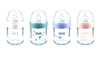 NUK Nature Sense Glasflasche 120ml - farblich sortiert