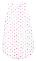 Odenwälder 1428-1/1117 Jersey Schlafsack Dreiecke pink Gr.90