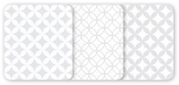 Odenwälder 10086-1/0120 Mullwindeln Ornamento silber 3er Pack 80x80cm