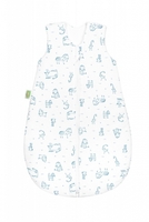 Odenwälder Jersey-Sommer-Schlafsack 70cm happy animals bleu