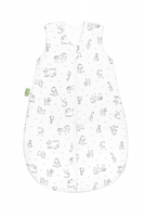 Odenwälder Jersey-Sommer-Schlafsack 90cm happy animals grey