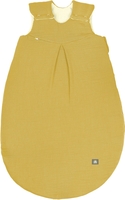 Odenwälder Musselin Schlafsack wattiert 70 cm mustard