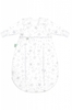 Odenwälder SET Unterzieh-BabyNest® & prima klima Jersey-Schlafsack scribble stars grey 60/70