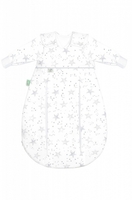 Odenwälder SET Unterzieh-BabyNest® & prima klima Jersey-Schlafsack scribble stars grey 60/70