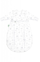 Odenwälder SET Unterzieh-BabyNest® & prima klima Jersey-Schlafsack scribble stars grey 60/70