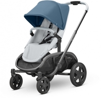 Quinny Hubb Kinderwagen Blue Coral on Grey