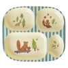 Rice Kinderteller mit 4er Einteilung Happy Forest / Blue