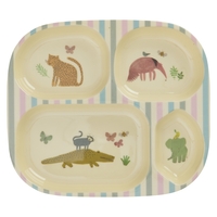 Rice Kinderteller mit 4er Einteilung Sweet Jungle