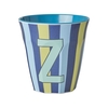Rice Melamin Becher Buchstabe Z / Streifen / Blau 250ml