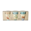 Rice Melamin Becher Happy Forest / Blue - 6er Pack