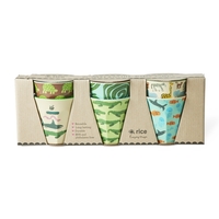 Rice Melamin Becher Wildlife / Mint - 6er Pack