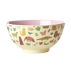 Rice Melamin Schüssel Sweet Jungle / Pink 700ml
