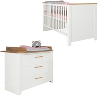 Roba Möbelset Ava 2tlg. inkl. Kombi-Kinderbett & Wickelkommode