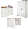 Roba Möbelset Ava 3tlg. inkl. Kombi-Kinderbett,  Wickelkommode & Schrank