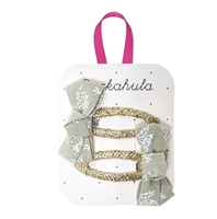 Rockahula Haarspangen Floral Sprig Twisty Bow Clips