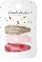 Rockahula Haarspangen Sweet Cherry Fabric Clip Set