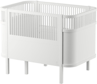 Sebra Bett - Baby & Jr. - Wooden Edition Birkenholz classic white