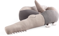 Sebra Gestricktes Kissen Sleepy Croc,  seabreeze beige