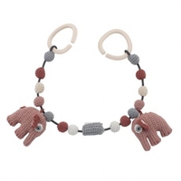 Sebra Häkel-Kinderwagenkette Fanto der Elefant blossom pink (sebra)