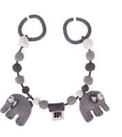 Sebra Häkel-Kinderwagenkette Fanto der Elefant classic grey (sebra)