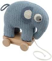 Sebra Häkel-Nachziehtier Fanto der Elefant powder blue (sebra)