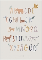 Sebra Poster Alphabet A-Z und Umlaute Nightfall (sebra)