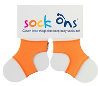 Sock Ons Babysöckchenhalter orange 6-12 Monate