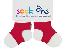 Sock Ons Babysöckchenhalter rot 0-6 Monate