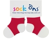 Sock Ons Babysöckchenhalter rot 6-12 Monate