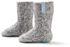 Soxs Baby Anti-Rutsch Wollsocken,  grau - little blue,  19-28