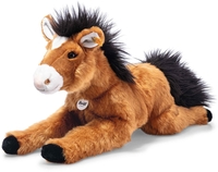 Steiff 067426 Schlenker Pferd Molly 45cm rotbraun liegend