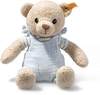 Steiff 242625 Teddybär Niko 26cm beige/blau GOTS