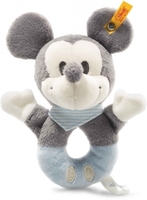 Steiff 290046 Mickey Mouse Greifring 13 grau/blau/weiß