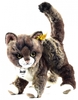 Steiff Katze Kitty 25 grau/beige stehend