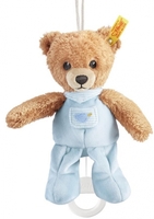 Steiff Schlaf Gut Bär Spieluhr 20 blau