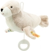 Steiff Spieluhr Robbe Tamme 19cm hellgrau/weiß
