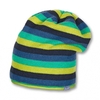 Sterntaler 4521405 Gr. 53 Strickmütze geringelt kobaltblau mit Microfleece Einsatz