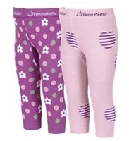 Sterntaler 8661721 Leggings Herzen/Blumen (Doppelpack) Gr.74 mandelblüte