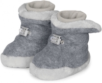 Sterntaler Babyschuh mit Kordelstopper 17/18 silber melange