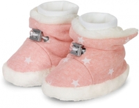 Sterntaler Babyschuh mit Kordelstopper Sterne 15/16 zartrosa