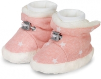 Sterntaler Babyschuh mit Kordelstopper Sterne 17/18 zartrosa