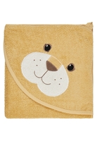 Sterntaler Kapuzenbadetuch 100x100 cm Löwe Leo mit 3D-Elementen