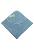 Sterntaler Kapuzenbadetuch 80x80cm Dino Rexi blau