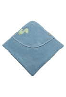 Sterntaler Kapuzenbadetuch 80x80cm Dino Rexi blau