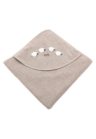 Sterntaler Kapuzenbadetuch 80x80cm Schaf Flocke